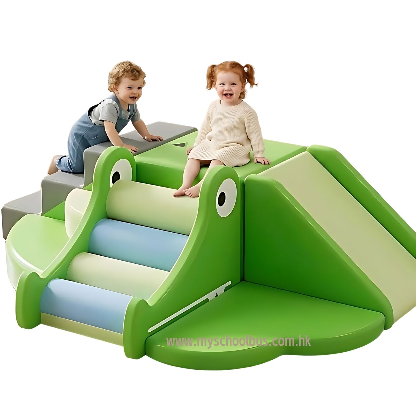 Soft Play Toddler Climb and Slide Crocodile 小鱷魚軟體幼兒攀爬滑梯遊樂組