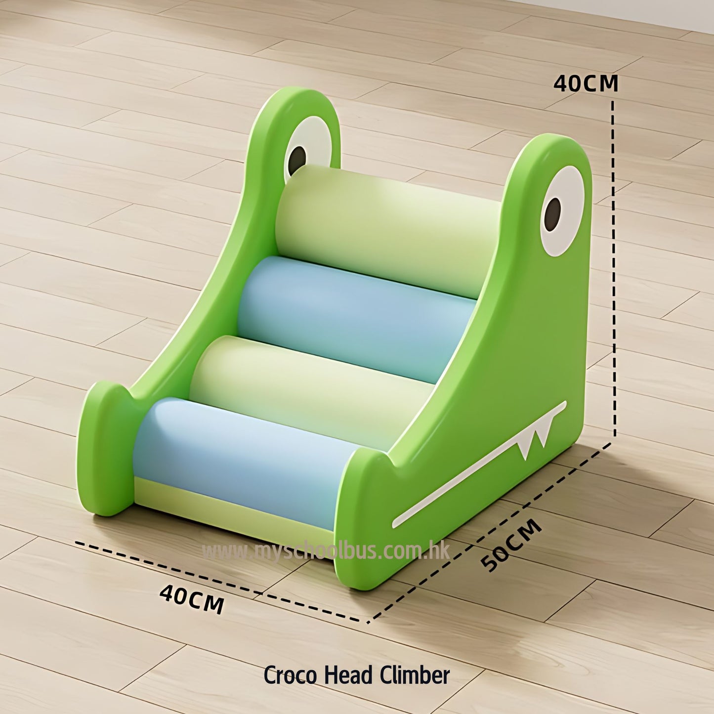 Soft Play Toddler Climb and Slide Crocodile 小鱷魚軟體幼兒攀爬滑梯遊樂組