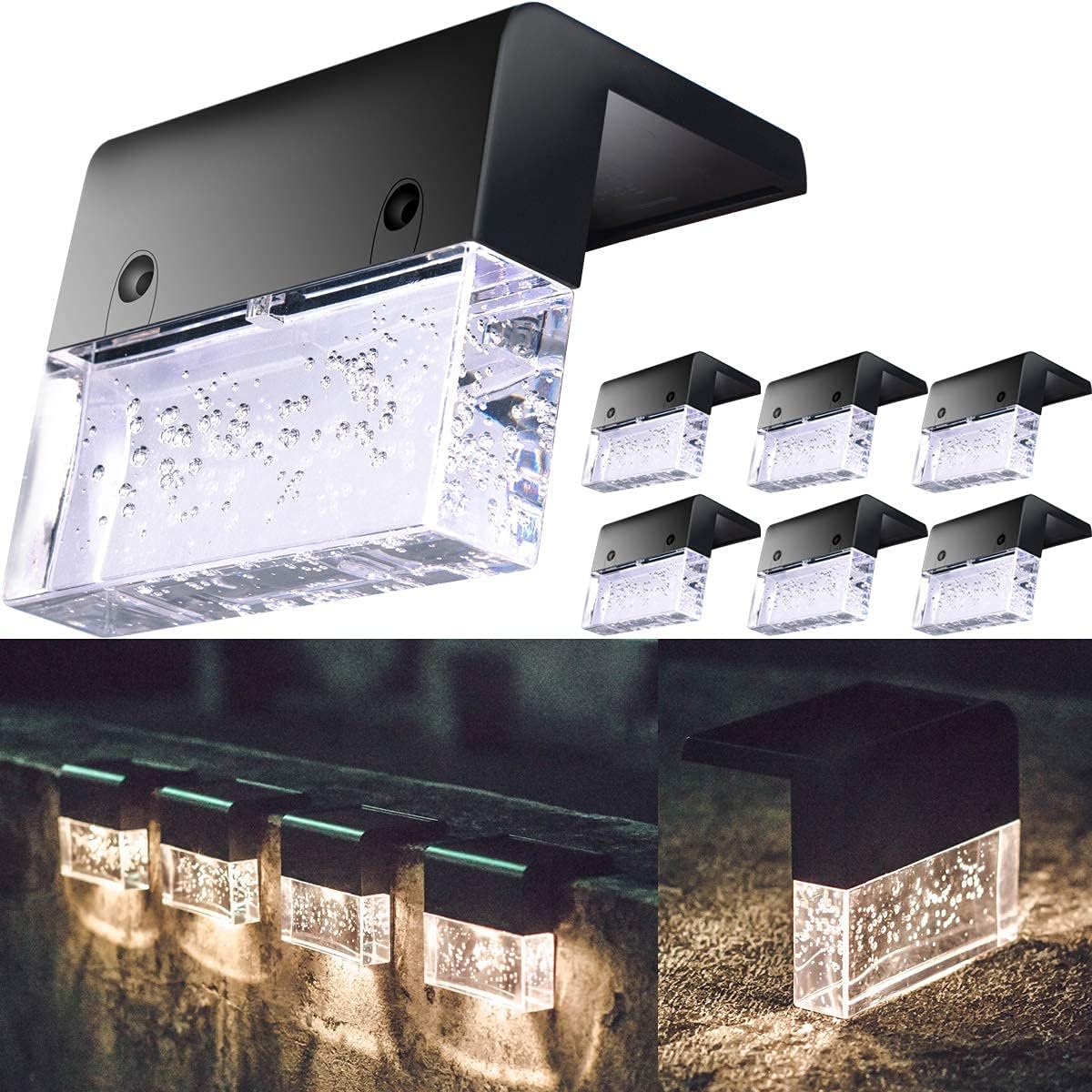 Solar Fence Lights LED Outdoor RGB Set of 4支裝 戶外太陽能甲板燈可變色