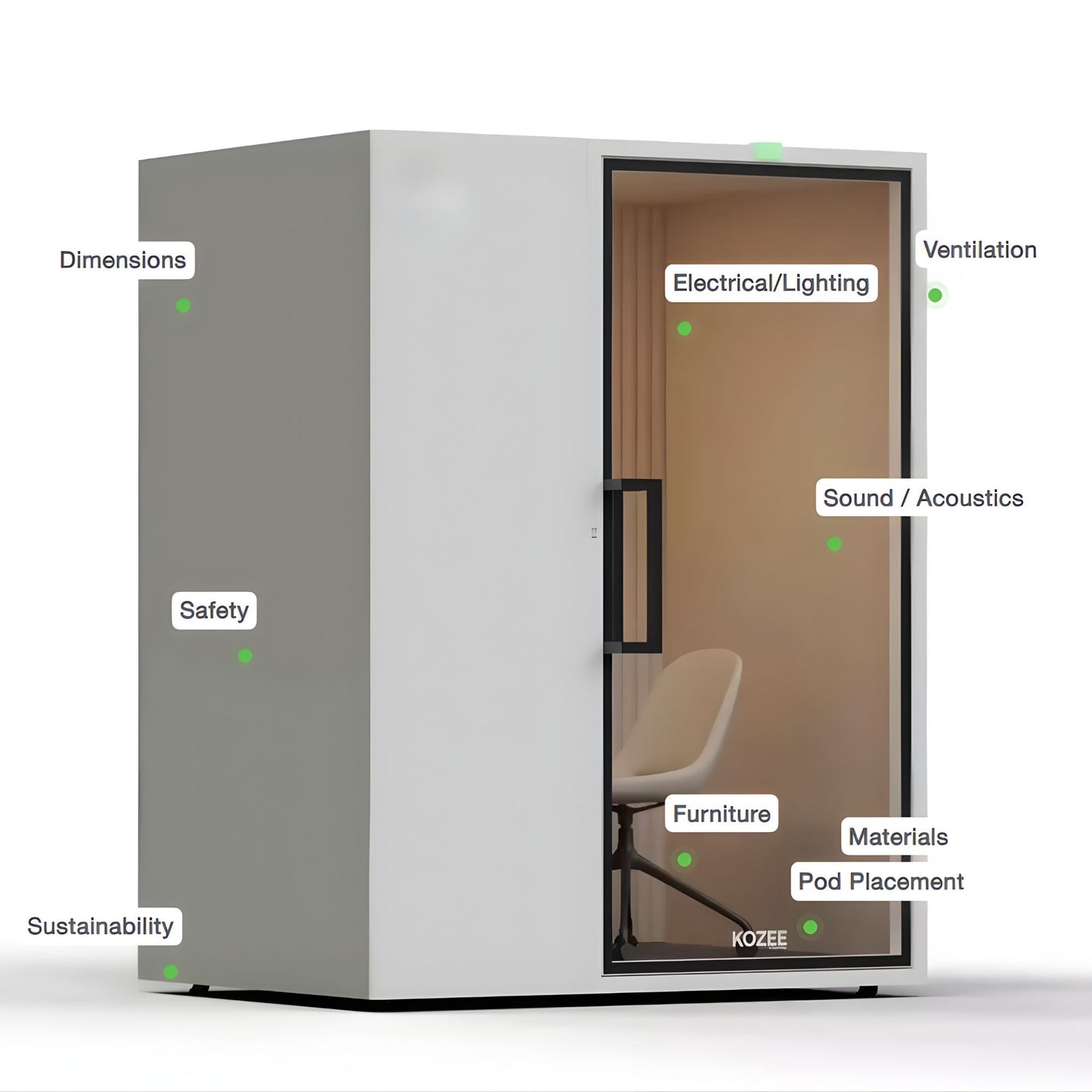 Soundbox ART-M Smart Executive Single-Person Acoustic Pod 智能寬敞型單人隔音艙