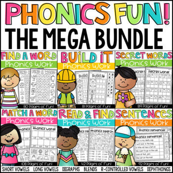 TELP Phonics Fun The MEGA Bundle Includes 110 Learning Video & 10 Workbooks with Reward Stickers ­英國幼兒拼音超級套裝 包含110 個英語學習動畫 10本英語練習 配套獎勵貼紙