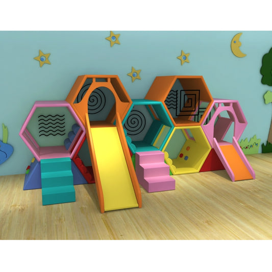 Soft Play Climb & Slide Honeycomb Advance Set 軟質體能設備 攀爬滑動蜂巢 進階套裝