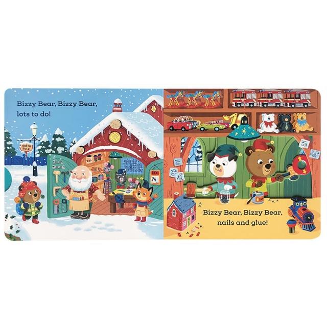 Bizzy Bear - Christmas Helper with QR code Audio 硬頁遊戲書 附故事音檔