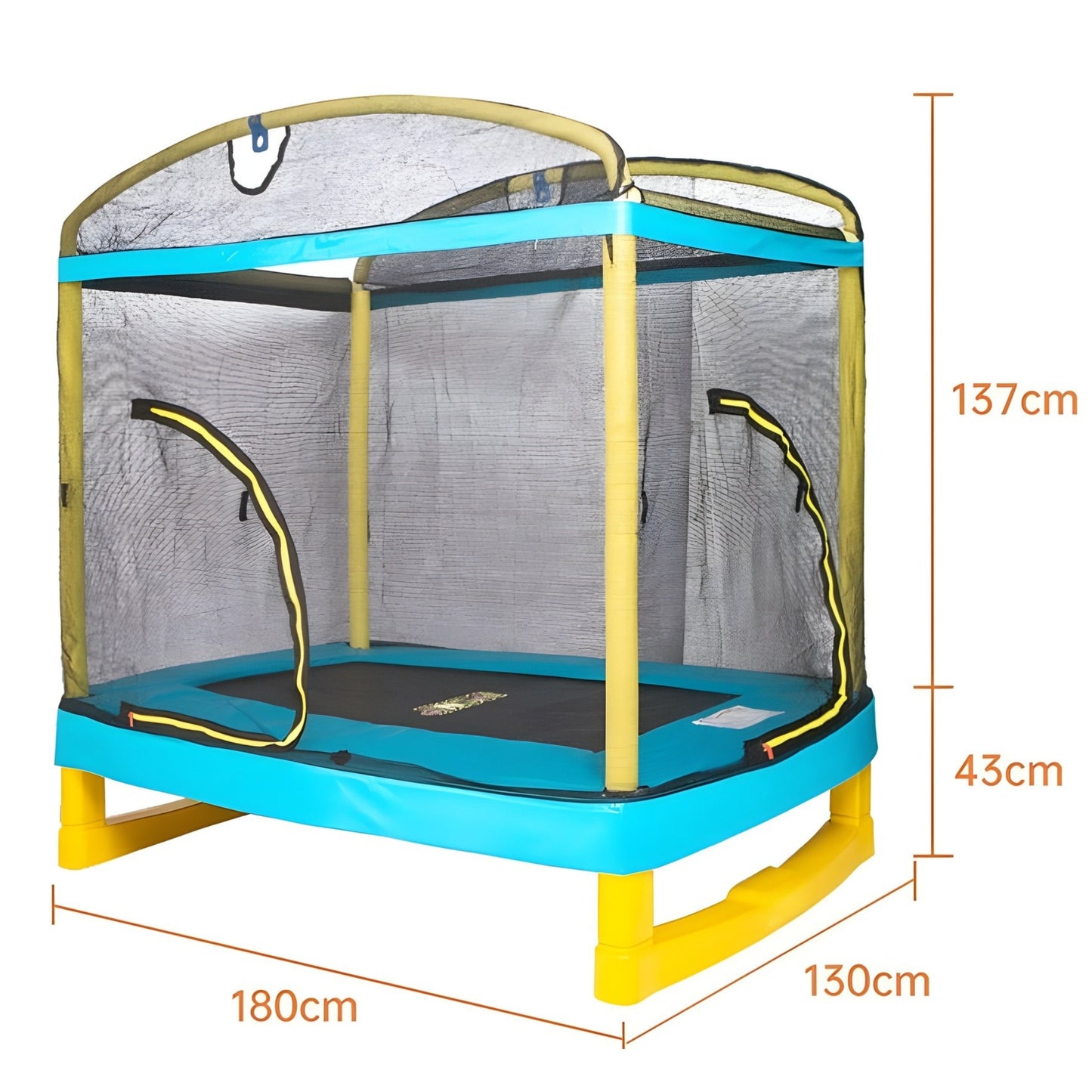 L1.8*1.3m Rectangle Trampoline for Kids EN71 Approved 長方形兒童多功能彈床 通過 EN71 安全認證