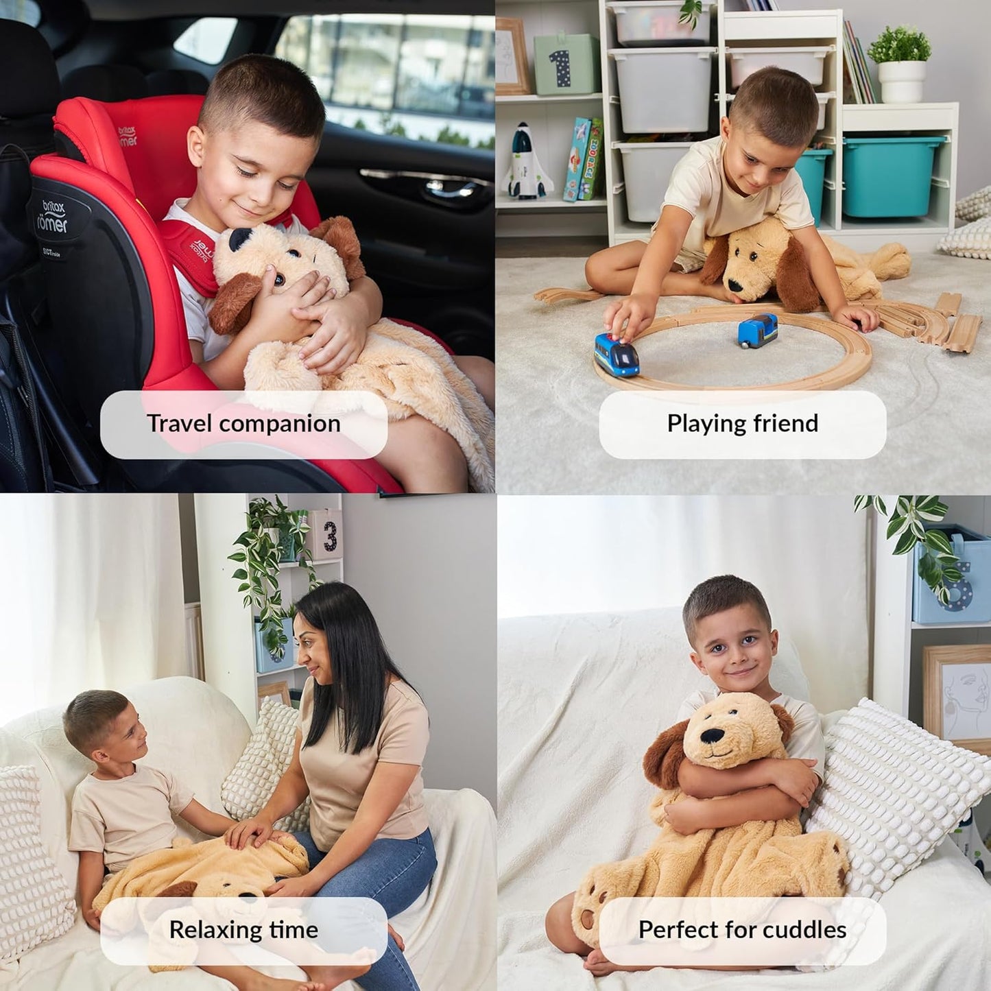 2.3kg Premium Weighted Sensory Lap Pad – Calming Fidget Plush Puppy for Anxiety and Focus 小狗重力感官安撫玩偶