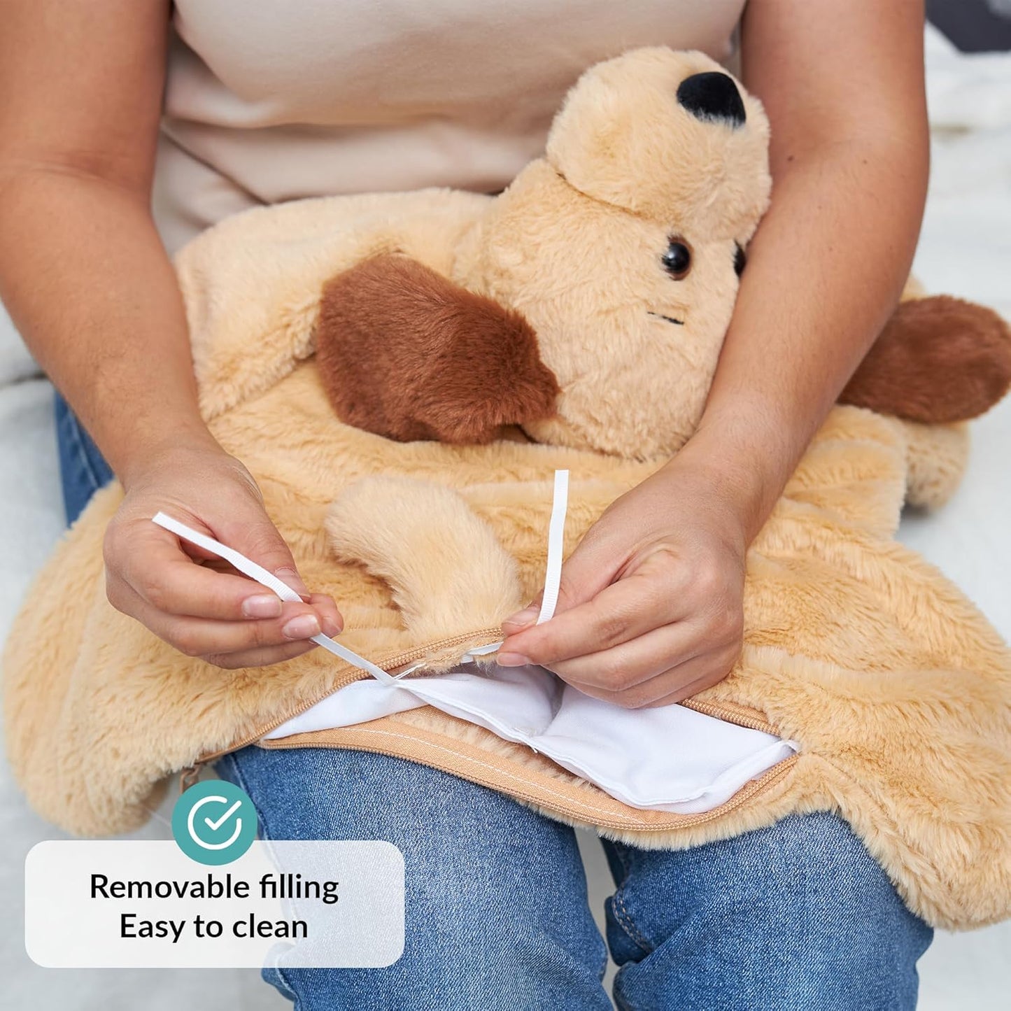2.3kg Premium Weighted Sensory Lap Pad – Calming Fidget Plush Puppy for Anxiety and Focus 小狗重力感官安撫玩偶