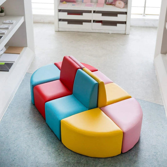 Kids Modular Sofa Set of 8件套裝 兒童模組梳化 Colors can be customized 可訂製不同顏色