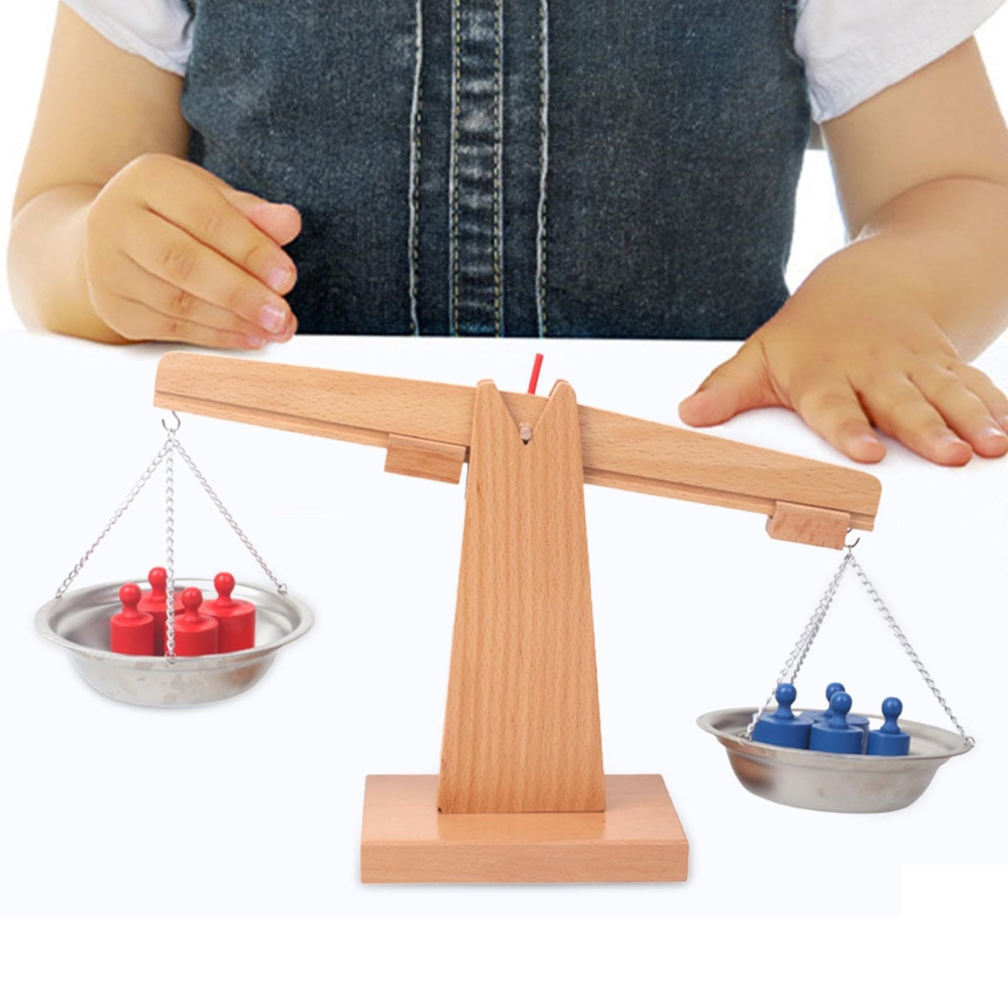 Wooden Scales with Weights 木製秤盤組含砝碼