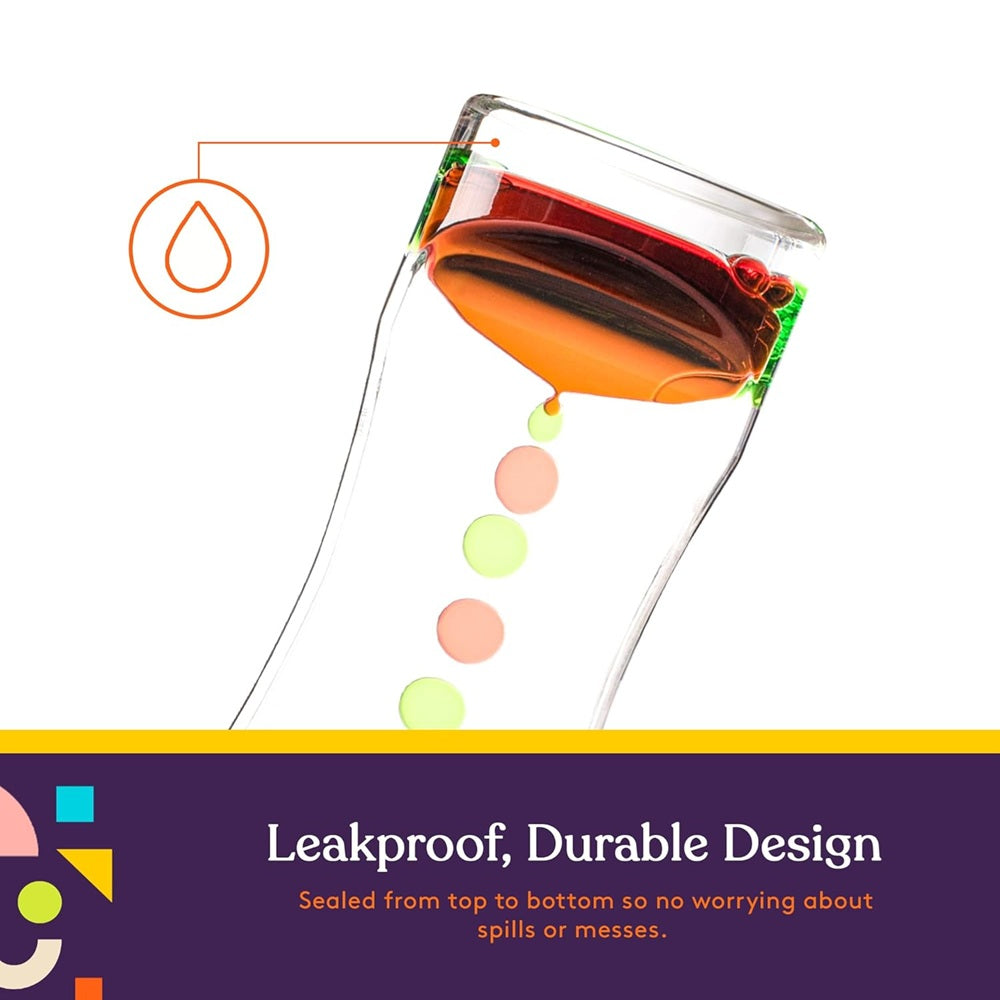 DripFlo Liquid Motion Bubbler Timer, Set of 4個套裝 水油感官液體滴漏器