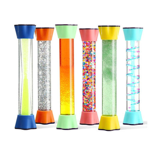 Sensory Motion Tubes Liquid Motion Bubbler, Set of 6個套裝 減壓感官液體流動泡泡管