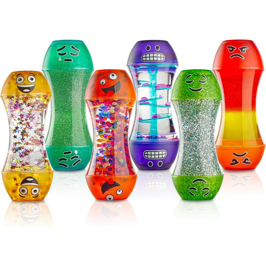 Emotion Tubes Liquid Motion Bubbler, Set of 6個套裝 情緒感官液體流動泡泡管