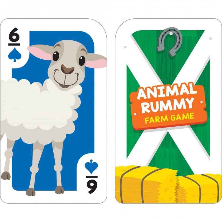 Hinkler School Zone Farm Animal Rummy Card Game 農場動物遊戲卡