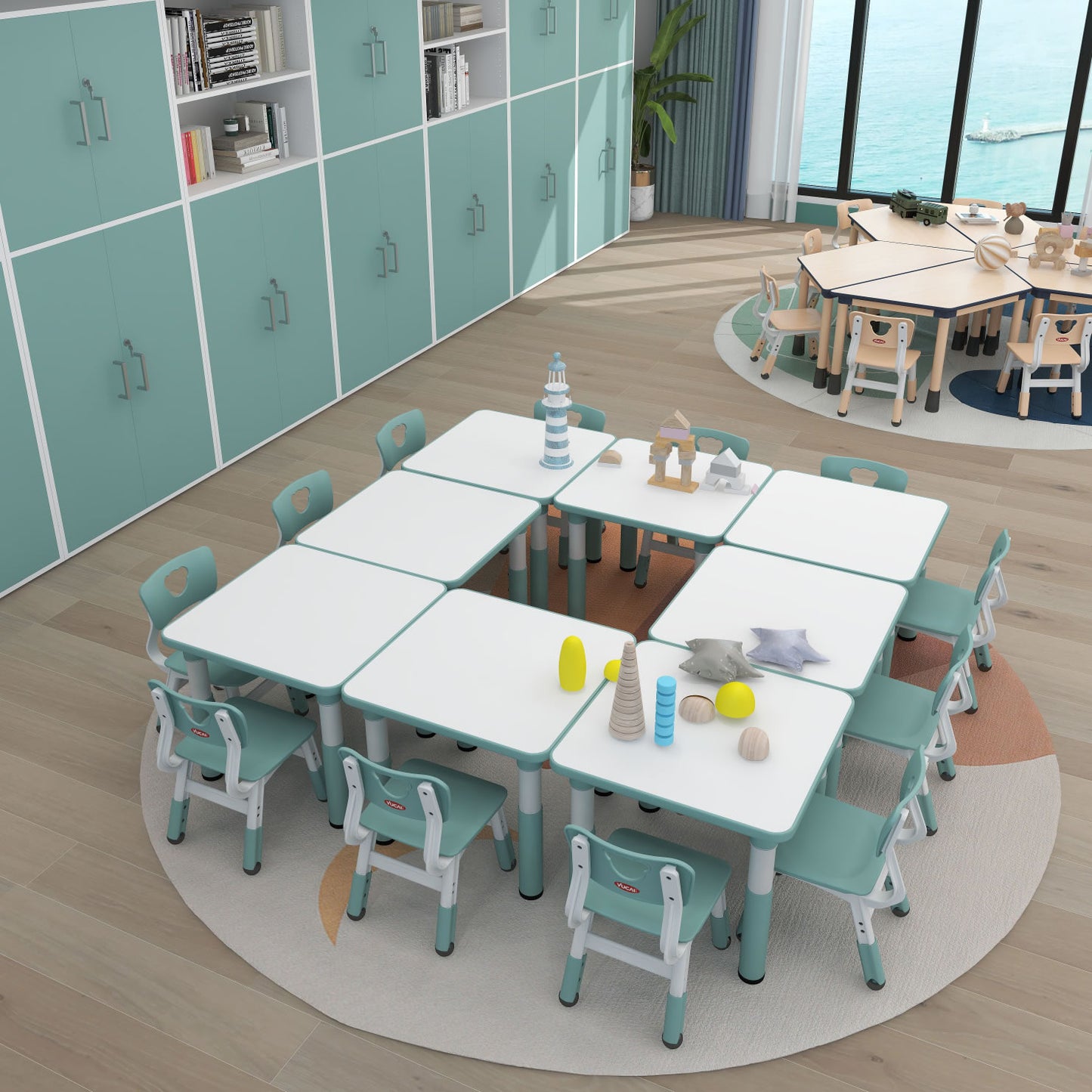 KYC Height Adjustable Plastic Kindergarten Chair 可調高度 塑料製 幼兒園椅子