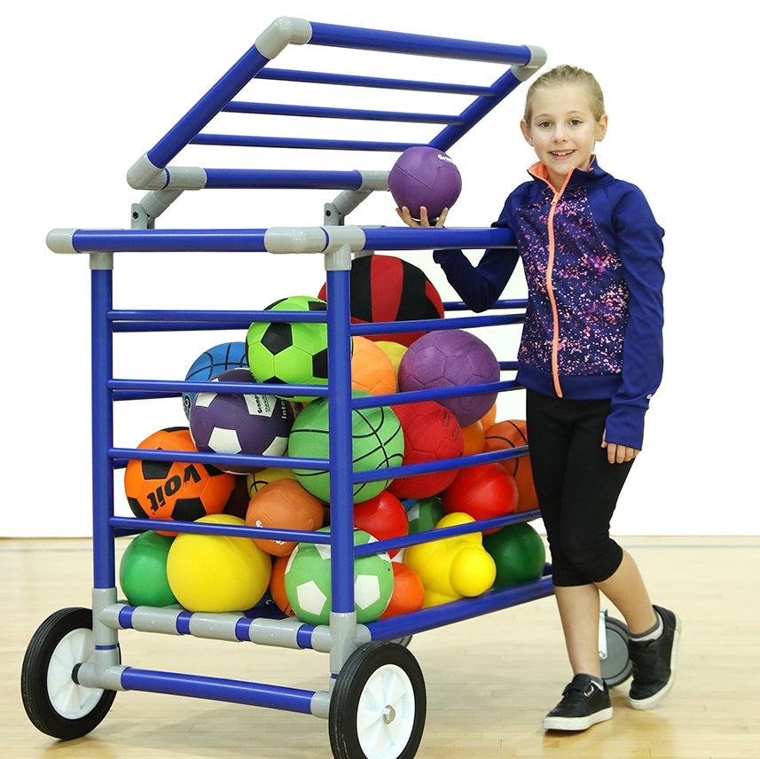 Ball Carts with Gas Damper Lid 阻尼壓力緩衝蓋 運動器材 收納車