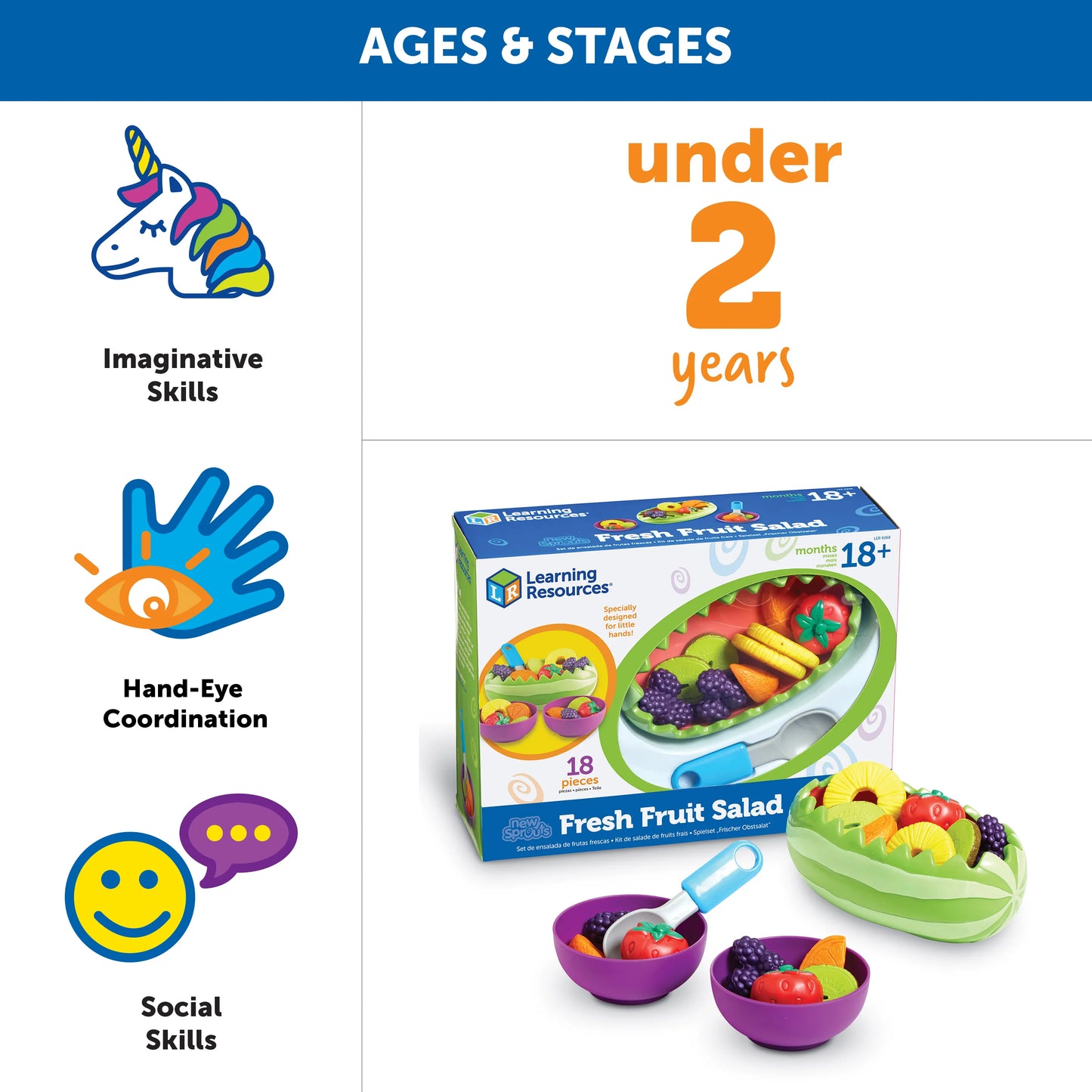Learning Resources New Sprouts Fresh Fruit Salad Set 水果沙拉套裝