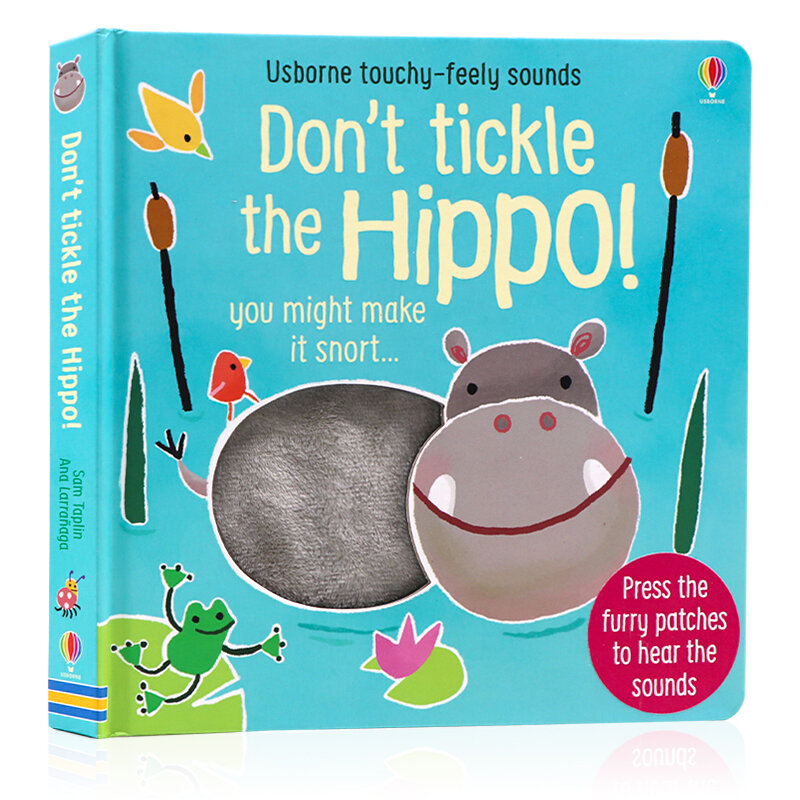 Usborne Don't Tickle the Hippo! Touchy-feely Sound Book 別給河馬撓癢癢！絨毛觸摸發聲書