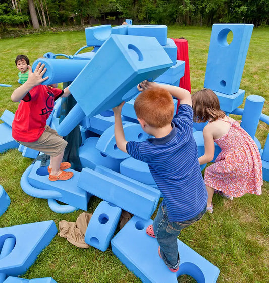 Giant Foam Blocks and Tracks Building Set of 105件 巨形建構軟積木與軌道套裝