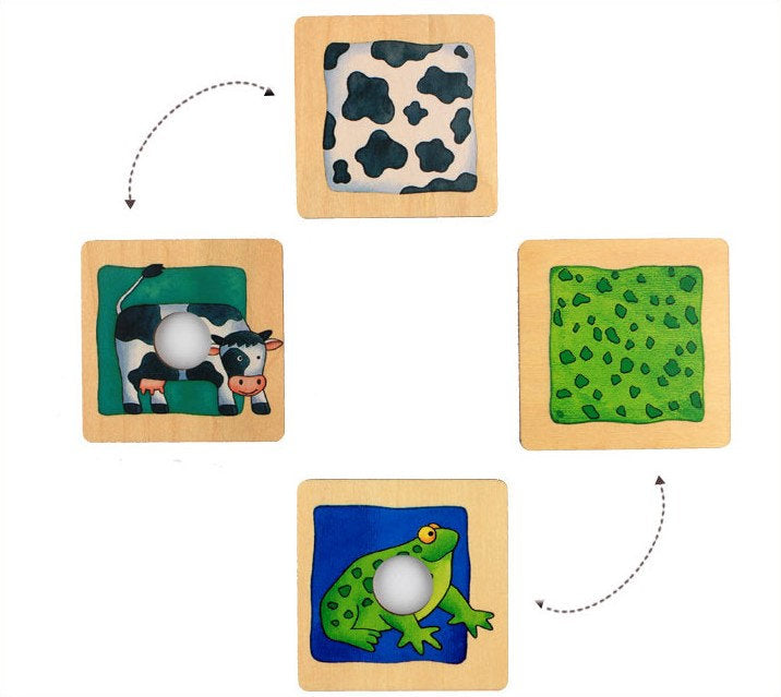 Doli Wooden Games Memo Animal 動物配對遊戲