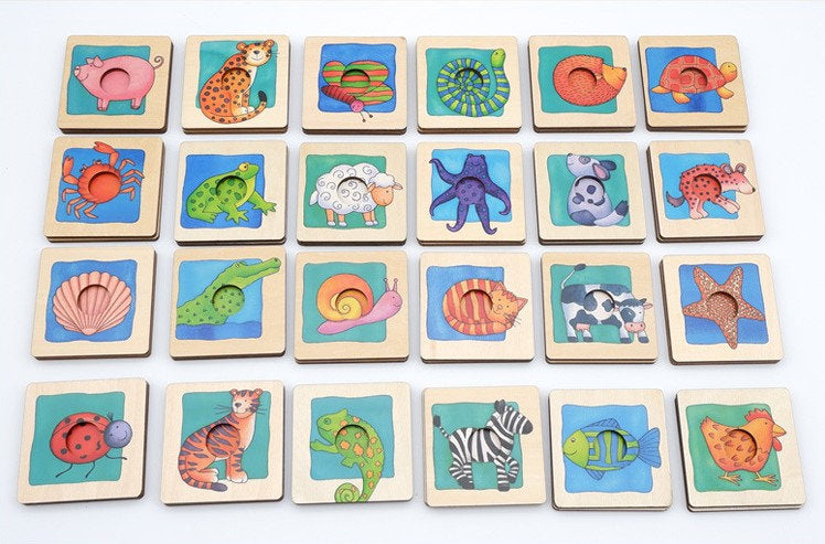 Doli Wooden Games Memo Animal 動物配對遊戲