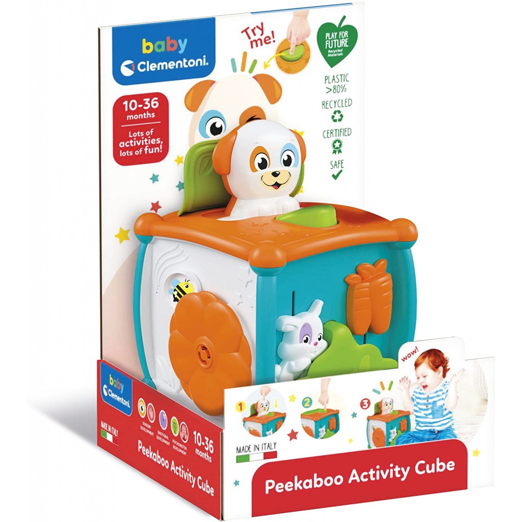 Baby Clementoni - Pekaboo Activity Cube 皮卡布益智立方體