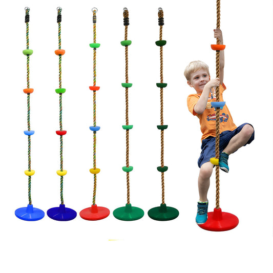 Obstacle Course Attachment Climbing Rope Swing with Disc 2m Max Load 100KG CPC Safety Approval 兒童障礙訓練 攀爬繩圓盤