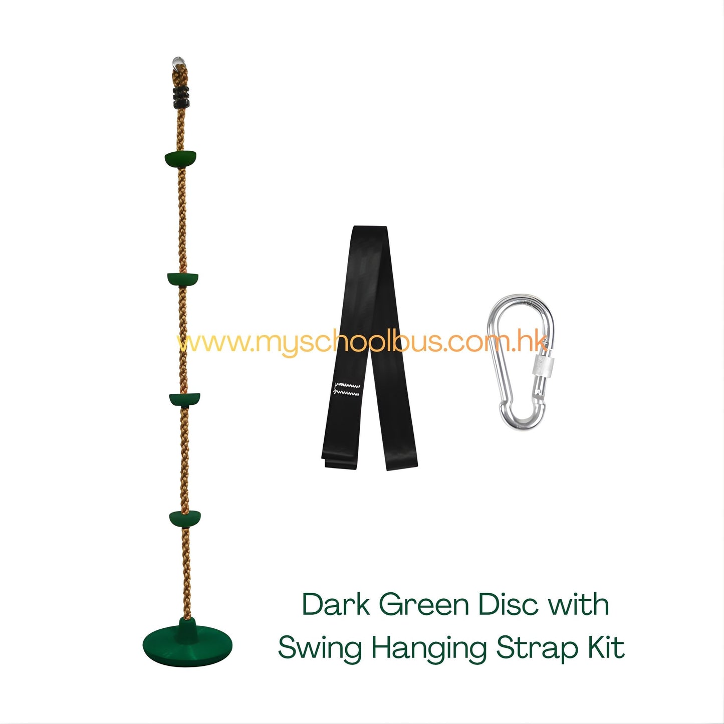 Obstacle Course Attachment Climbing Rope Swing with Disc 2m Max Load 100KG CPC Safety Approval 兒童障礙訓練 攀爬繩圓盤