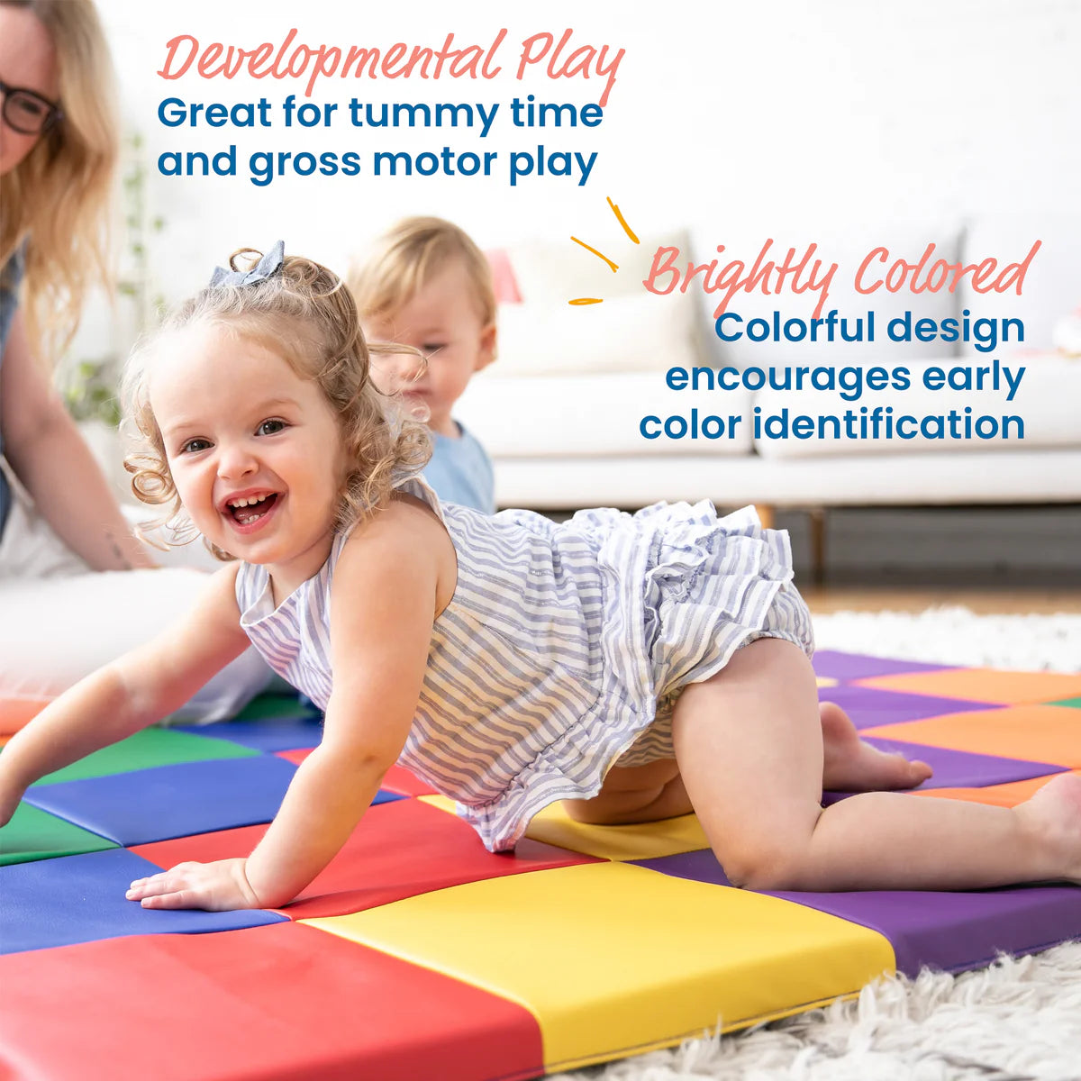 SoftZone Patchwork Folding Activity Mat 亮彩摺疊遊戲墊 L254 X W147.3 X T2.54cm