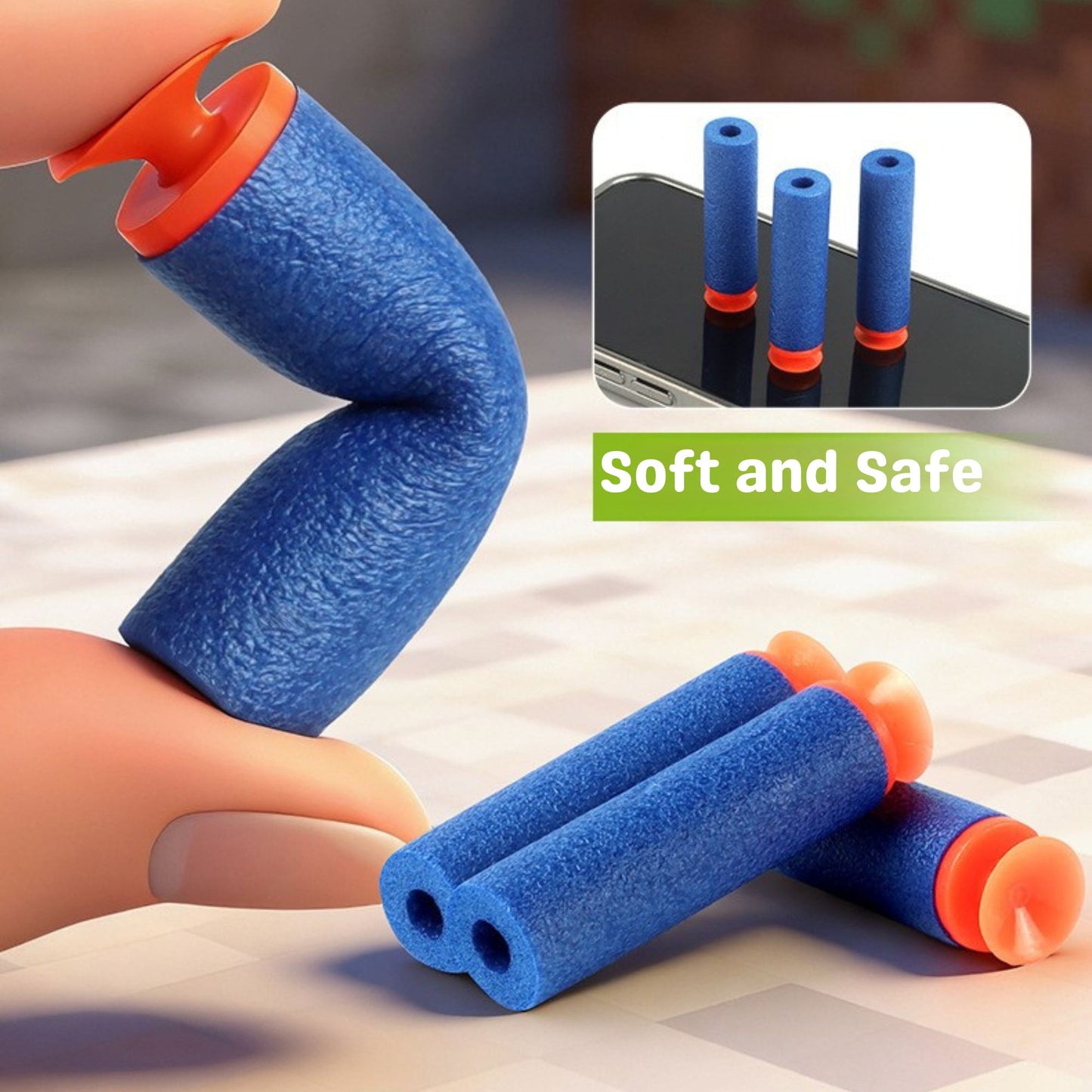 Airsoft Gun Pixel Stick-on Set of 3支套裝 安全海綿子彈吸吸槍 顏色隨機發貨 (含15發吸吸海綿子彈)