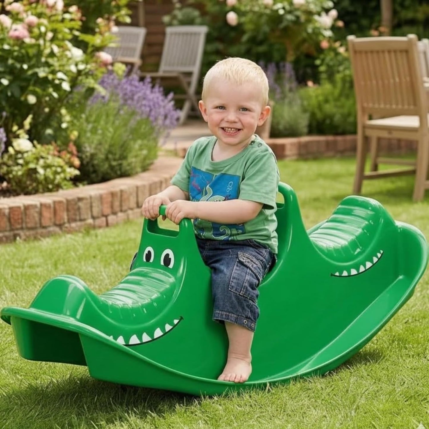 Dantoy Happy Croco Rocker 3-Seater Seesaw 搖搖三人乘