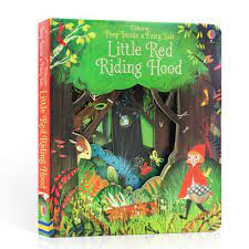 Usborne Peep inside A Fairytale Little Red Riding Hood 偷偷看小紅帽故事 幼兒小翻頁紙板書