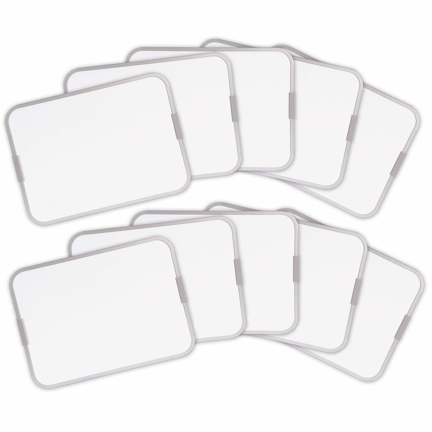 Kindermatic Dry Ease Magnetic Whiteboard for Students L12'xW9" Classroom Set of 10