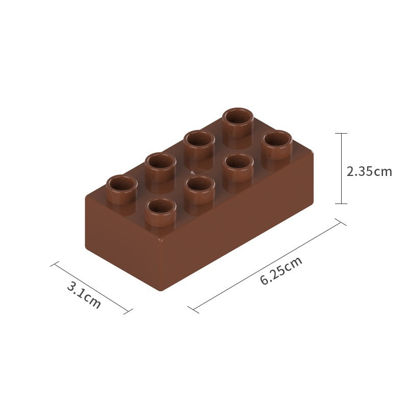 Duplo-size Brick Block 2x4 Bag Pack 大顆粒磚塊積木2x4 散裝