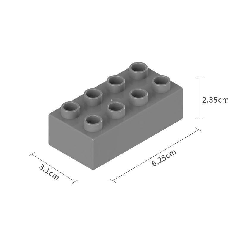Duplo-size Brick Block 2x4 Bag Pack 大顆粒磚塊積木2x4 散裝