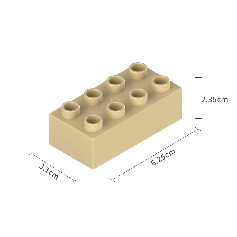 Duplo-size Brick Block 2x4 Bag Pack 大顆粒磚塊積木2x4 散裝