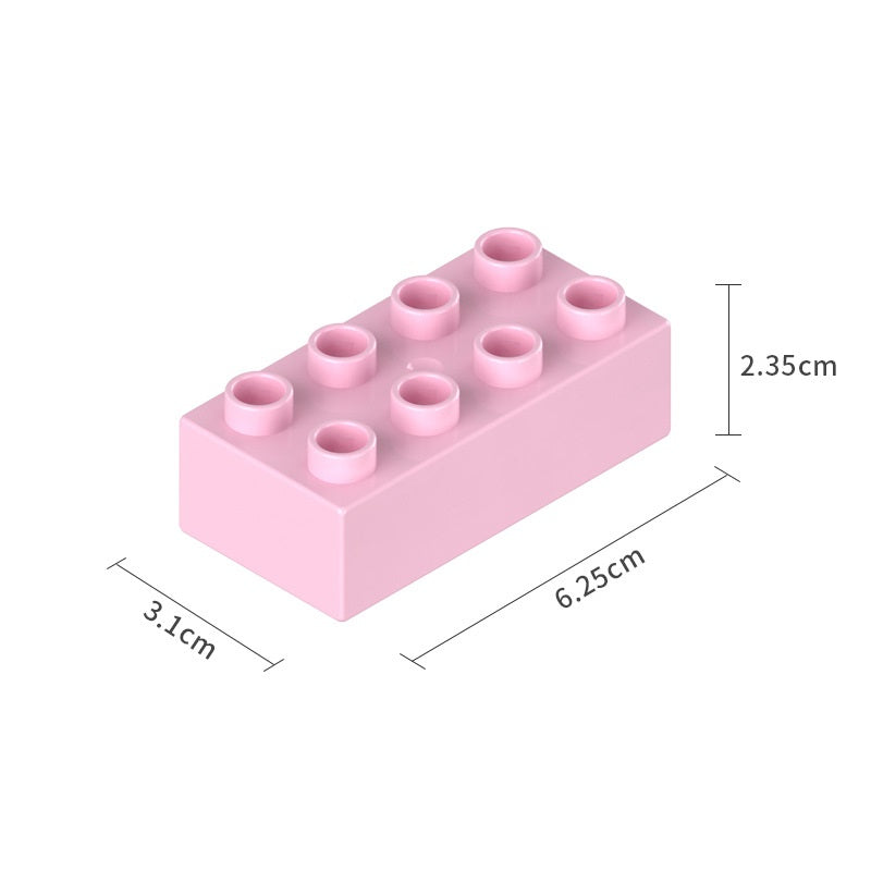 Duplo-size Brick Block 2x4 Bag Pack 大顆粒磚塊積木2x4 散裝
