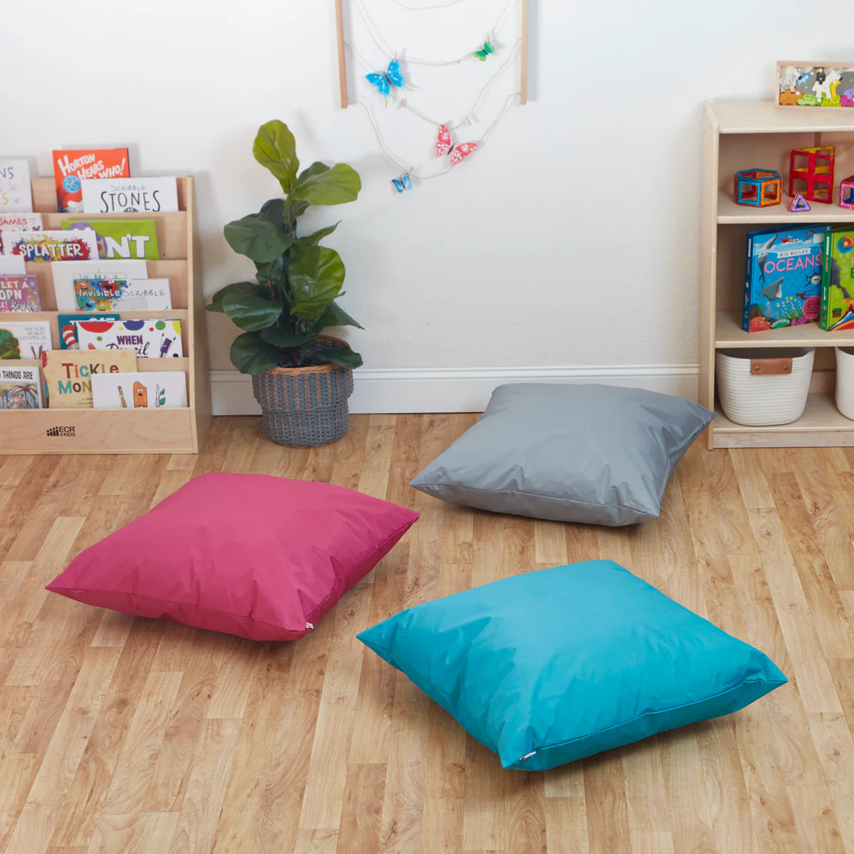ECR4Kids SoftZone Jumbo Floor Pillow Cushion Size 27" x 27" 巨型咕臣座墊