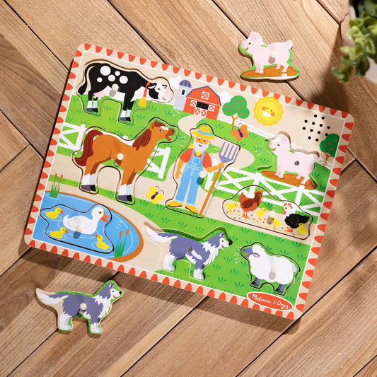 Melissa & Doug Old MacDonald's Farm Sound Puzzle 農場音樂拼圖