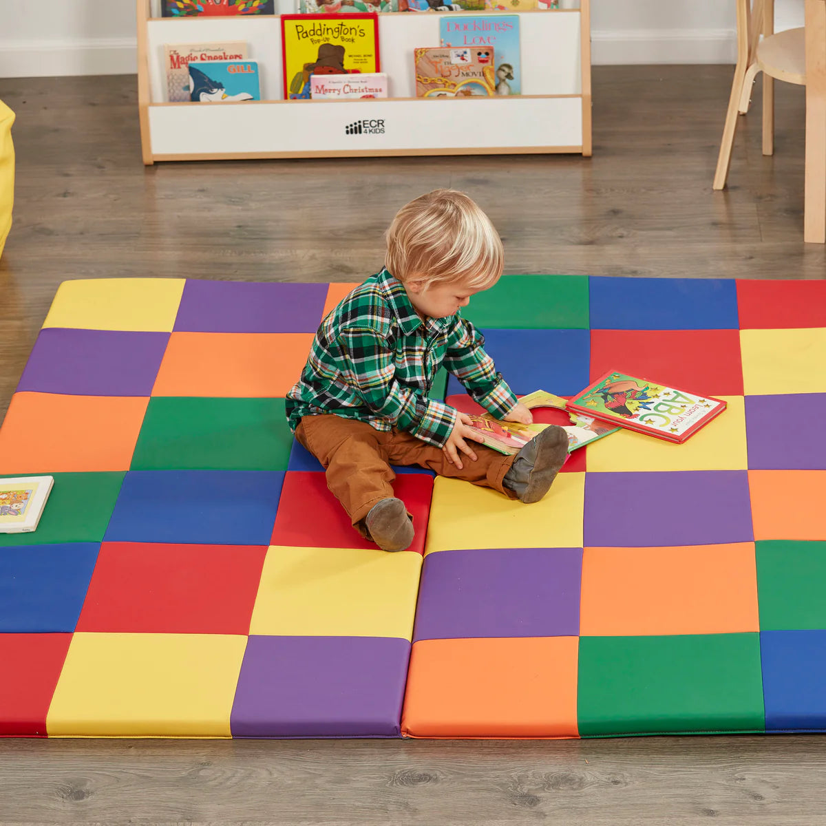 SoftZone Patchwork Folding Activity Mat 亮彩摺疊遊戲墊 L254 X W147.3 X T2.54cm