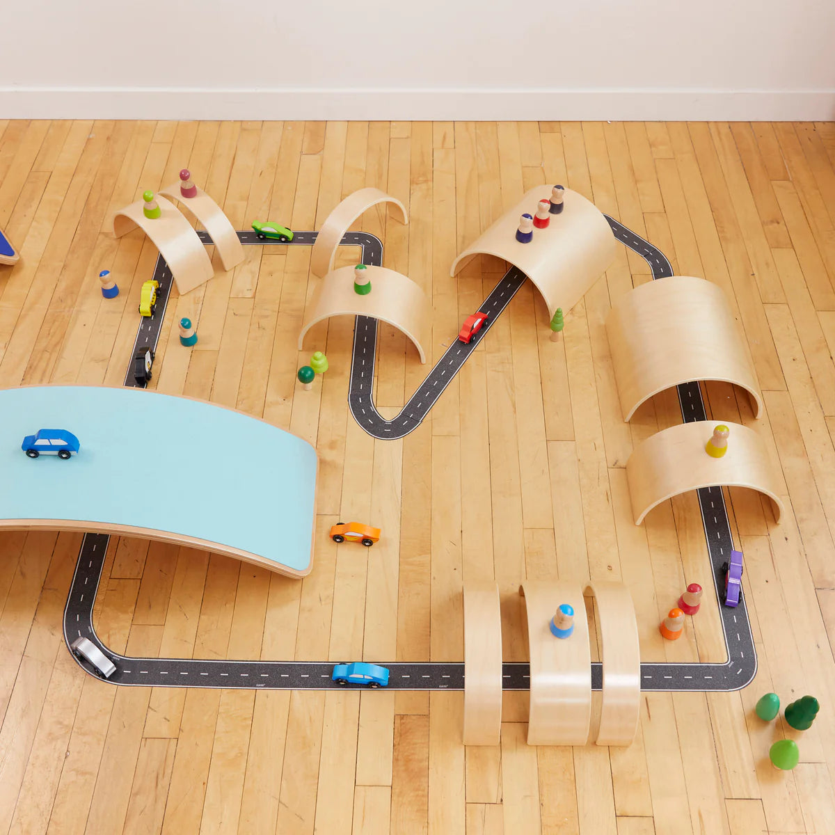 ECR4Kids Wooden Tunnels and Arches 10 Piece Set 木製隧道和拱門10件套