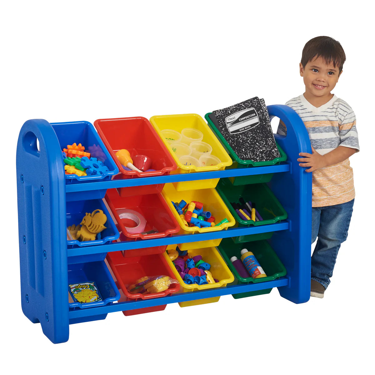 3-TIER STORAGE ORGANIZER WITH BINS 三層儲物整理架帶收納箱