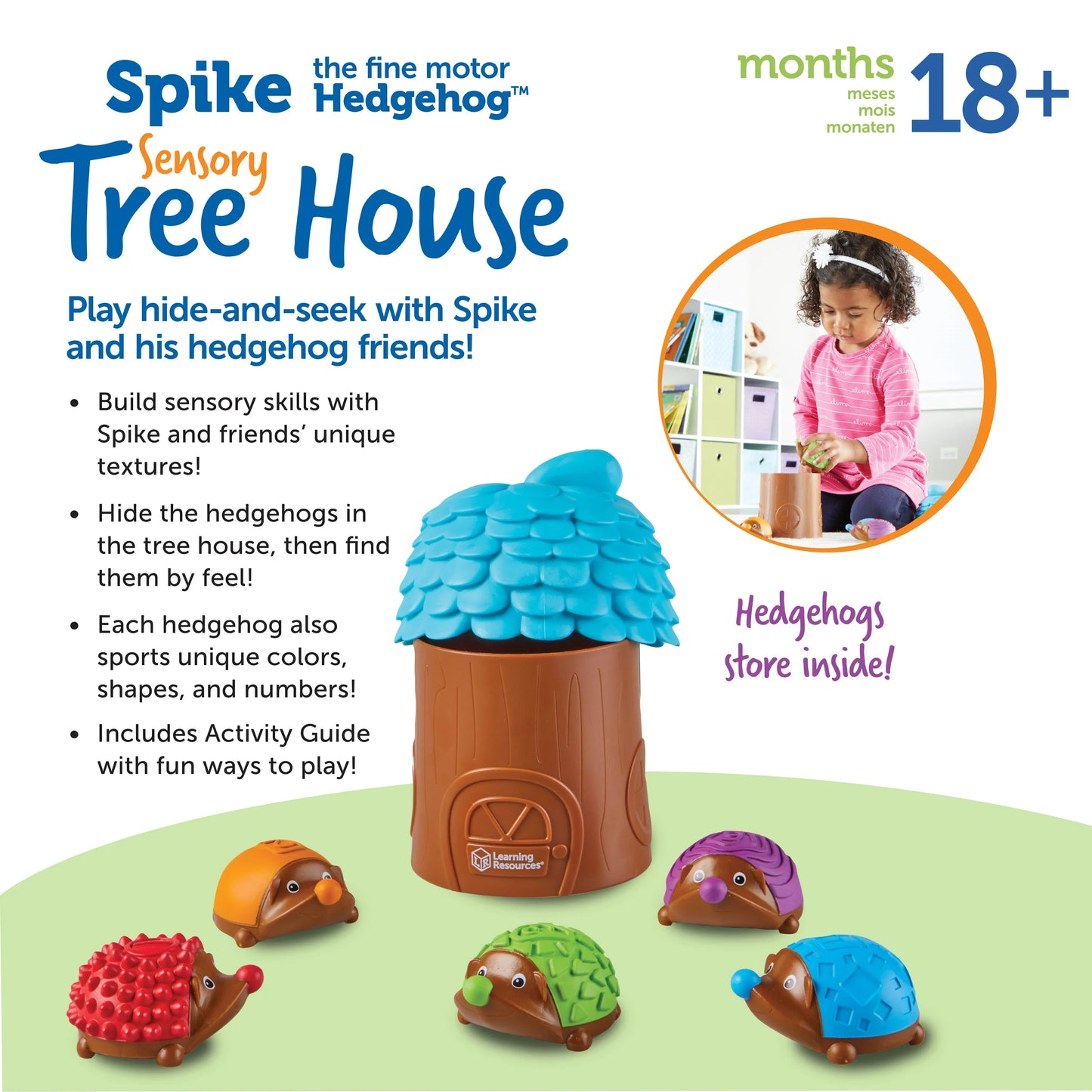 Learning Resources Spike the Fine Motor Hedgehog Sensory Tree House