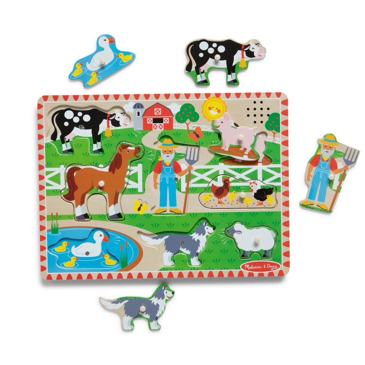Melissa & Doug Old MacDonald's Farm Sound Puzzle 農場音樂拼圖