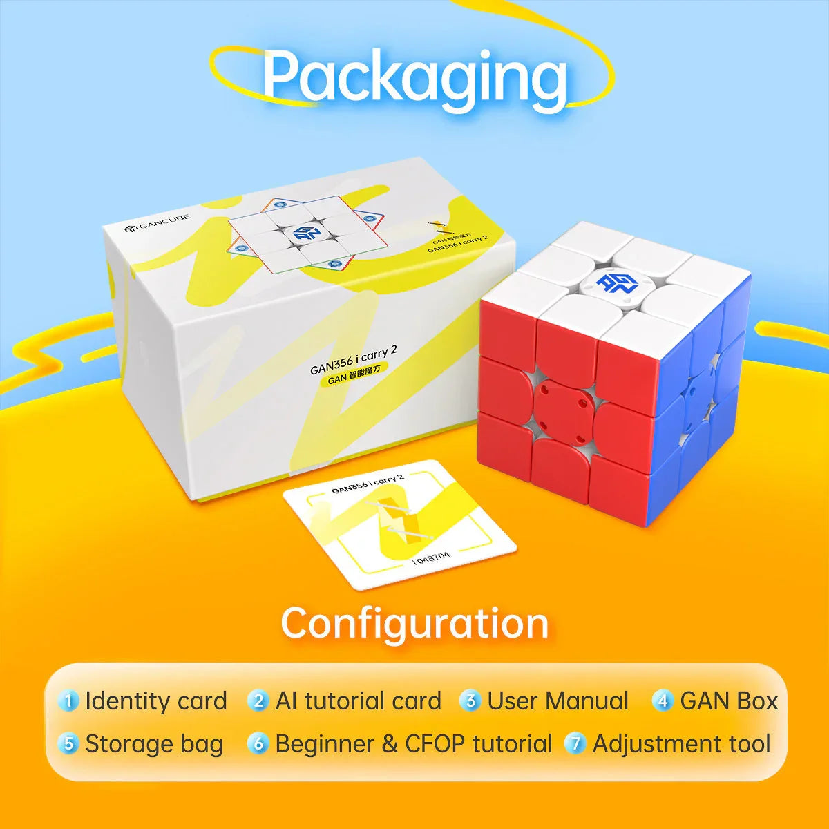 GAN356 i carry 2 Smart Cubev UV Coated