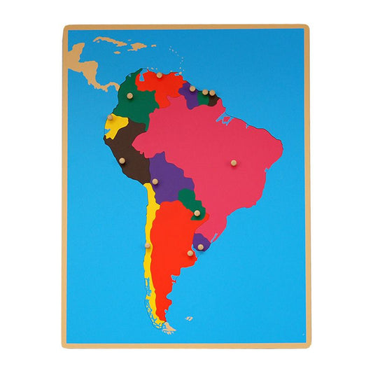 Kindermatic Montessori Puzzle Map of South America 蒙特梭利 南美洲地圖