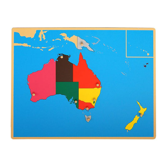 Kindermatic Montessori Puzzle Map of Australia 蒙特梭利 澳洲地圖