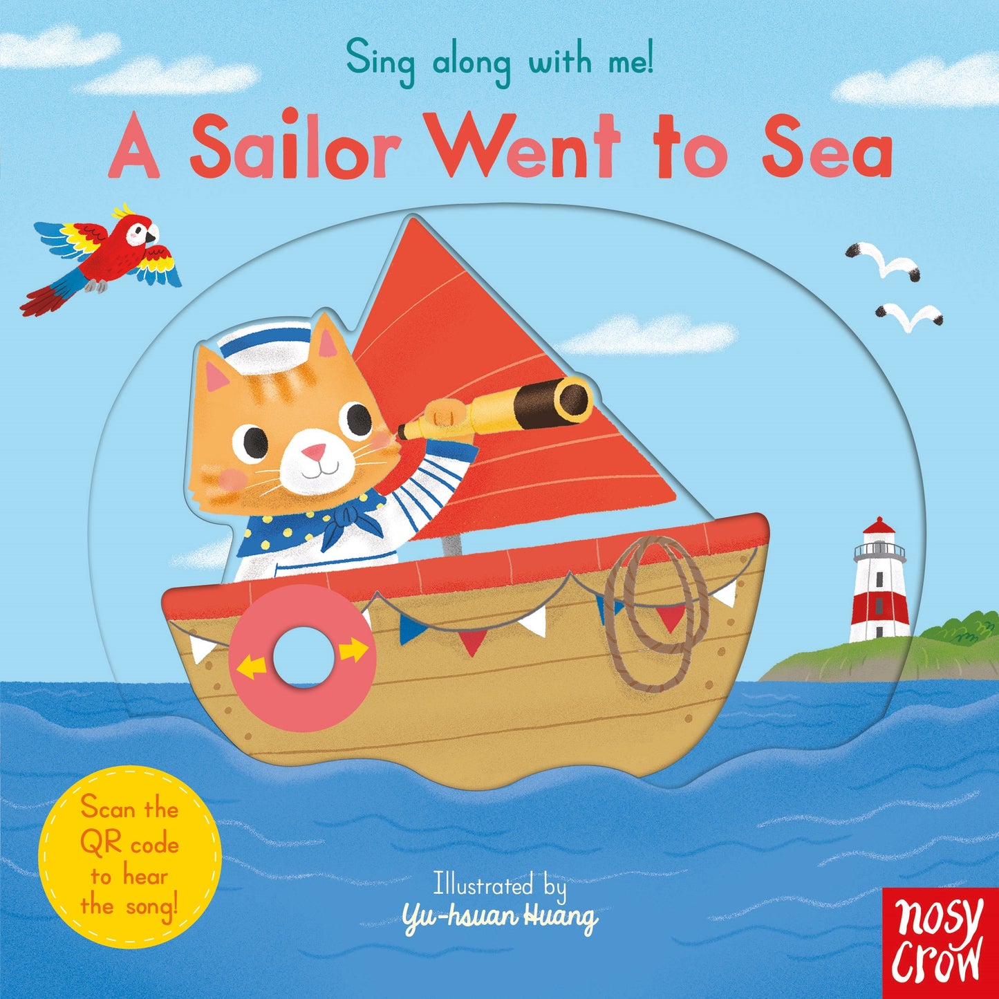 Sing Along With Me! A Sailor Went to Sea (Board book with QR Code) 硬頁遊戲書 附故事音檔