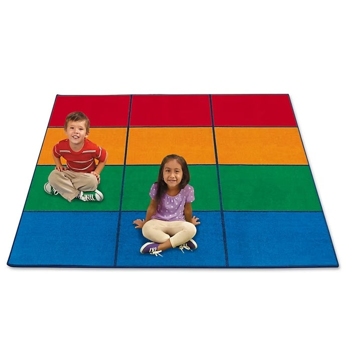 Classroom Carpets - Bright Color Block 明亮彩色塊圖案地毯