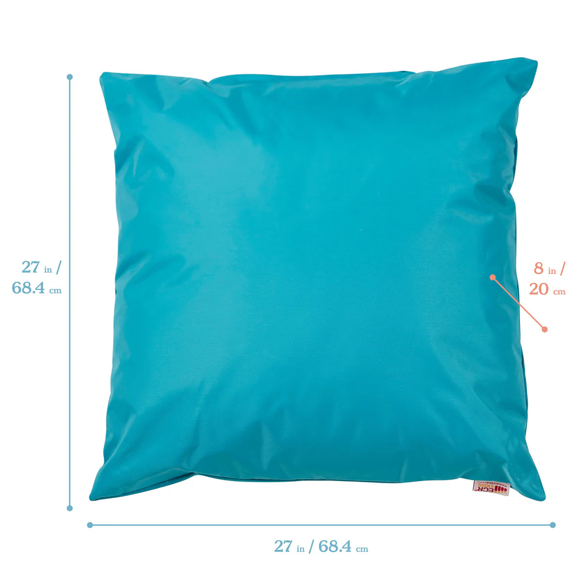 ECR4Kids SoftZone Jumbo Floor Pillow Cushion Size 27" x 27" 巨型咕臣座墊