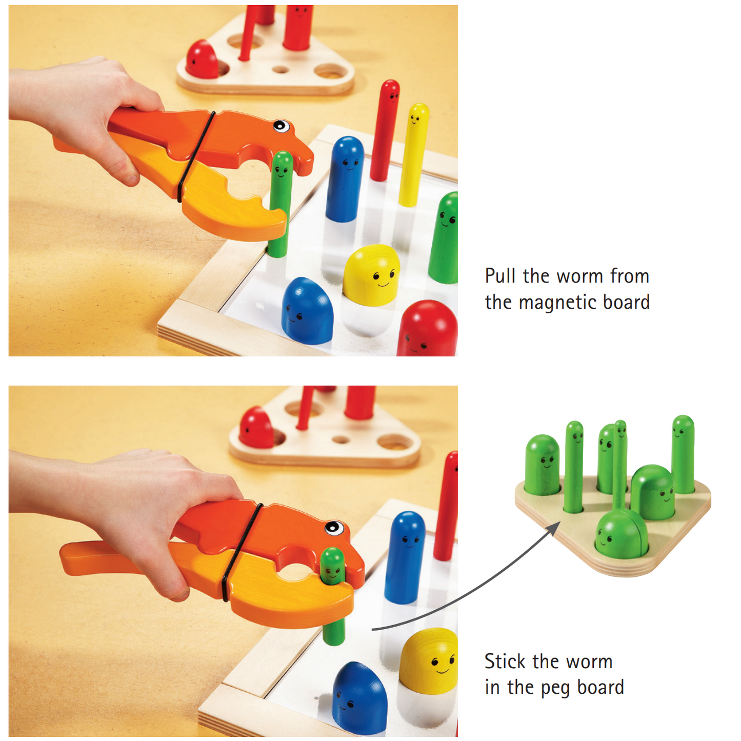 Haba Wehrfritz Catch the Worm a Tricky Peg Game 捉蟲蟲遊戲