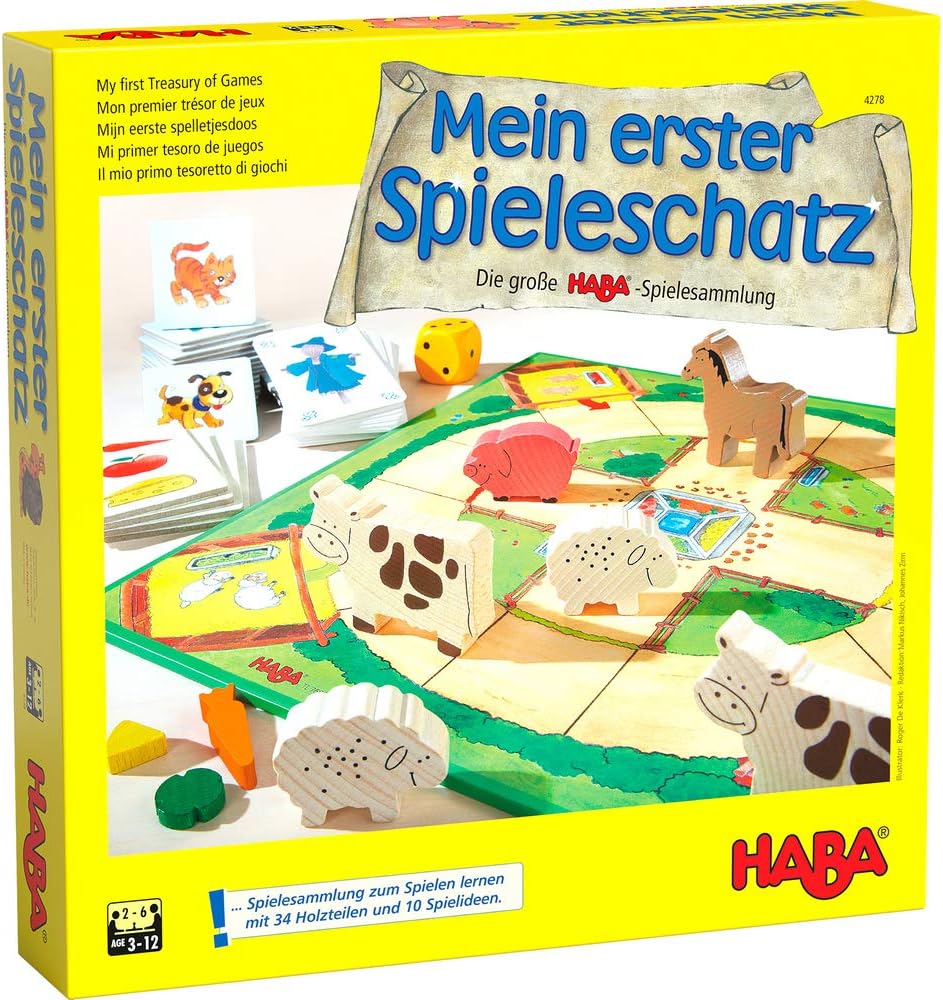 Haba My First Game Treasury The Big 10 in 1 Game Collection 我的第一個遊戲寶藏 10合1套裝